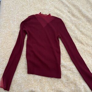 Burgundy Women's Top